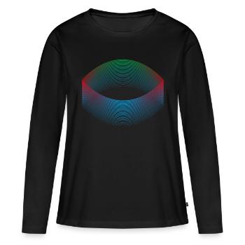 Stade des rêves - T-shirt manches longues Premium bio Femme - noir - Devant - Julia (174cm)