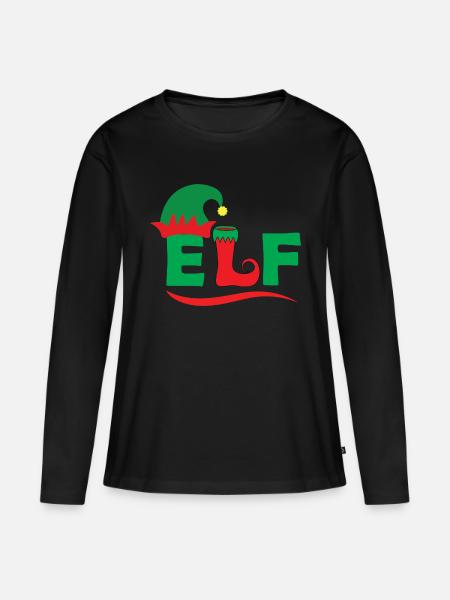 Elf - Frauen Premium Bio Langarmshirt - Schwarz