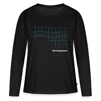Libérez votre potentiel de croissance - T-shirt manches longues Premium bio Femme - noir - Devant - Julia (174cm)