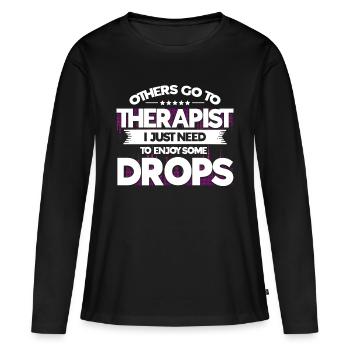 Rave Raver Dubstep Geschenk - Frauen Premium Bio Langarmshirt - Schwarz - Vorne - Julia (174cm)