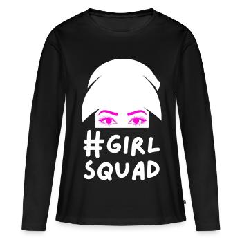 Girl Squad Pink Eyes Women Party Gift - Women's Premium Organic Long Sleeve Shirt - black - Front - Julia (174cm)