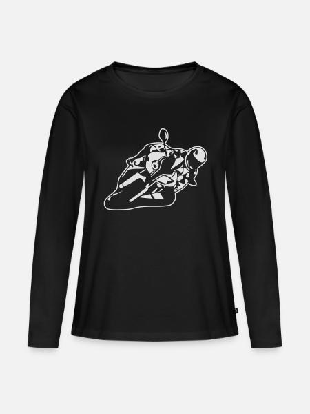 Superbike HP4 - Frauen Premium Bio Langarmshirt - Schwarz
