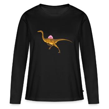 Velociraptor - T-shirt manches longues Premium bio Femme - noir - Devant - Julia (174cm)