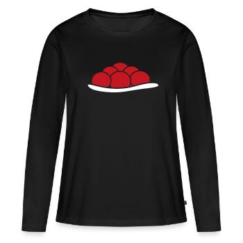 Black Forest Bollenhut Red Hat Heimatliebe - Women's Premium Organic Long Sleeve Shirt - black - Front - Julia (174cm)