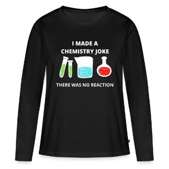 SCIENCE chemistry moment of science geschenk - T-shirt manches longues Premium bio Femme - noir - Devant - Julia (174cm)