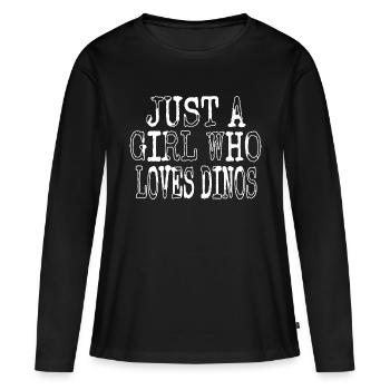Cool Bicycle Ride Cute Kangaroo Costume Joey Gifts - Women's Premium Organic Long Sleeve Shirt - black - Front - Julia (174cm)