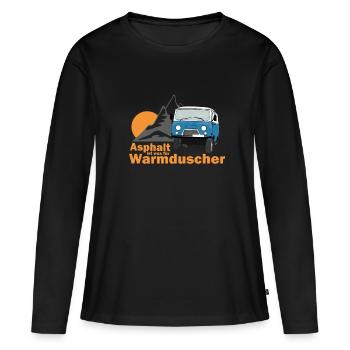 UAZ - L’asphalte est quelque chose pour les doucheurs chauds - T-shirt manches longues Premium bio Femme - noir - Devant - Julia (174cm)