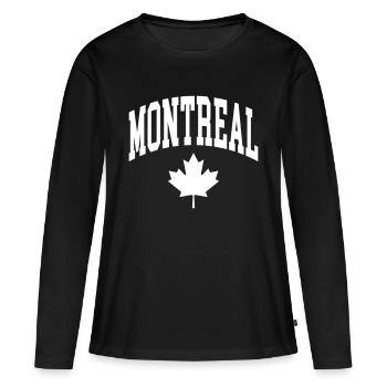 Montreal - Women's Premium Organic Long Sleeve Shirt - black - Front - Julia (174cm)