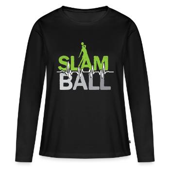 Slam Ball Slamball Basketball Basketballer Sport - Women's Premium Organic Long Sleeve Shirt - black - Front - Julia (174cm)
