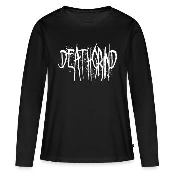 Deathgrind - T-shirt manches longues Premium bio Femme - noir - Devant - Julia (174cm)