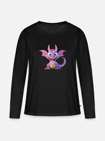 Who says a monster doesn't look cute? - Women's Premium Organic Long Sleeve Shirt - black