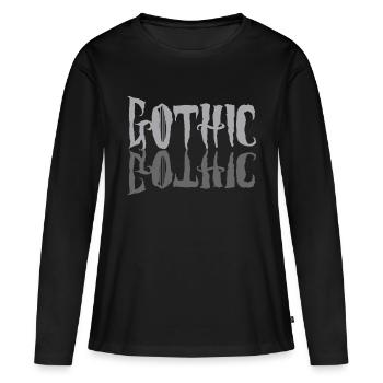 Gothic / Goth - Frauen Premium Bio Langarmshirt - Schwarz - Vorne - Julia (174cm)