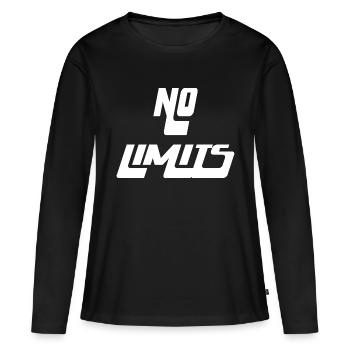 No Limits - Frauen Premium Bio Langarmshirt - Schwarz - Vorne - Julia (174cm)