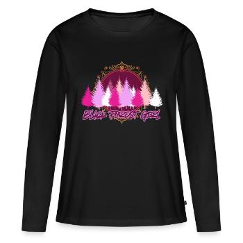 Black Forest Girl - Frauen Premium Bio Langarmshirt - Schwarz - Vorne - Julia (174cm)