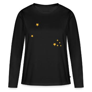 Taureau constellation - T-shirt manches longues Premium bio Femme - noir - Devant - Julia (174cm)