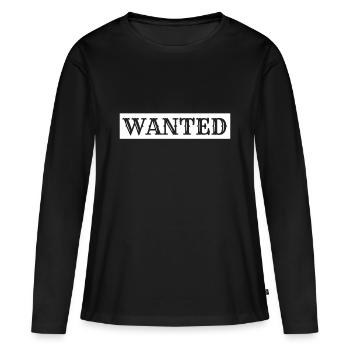 Wanted - Frauen Premium Bio Langarmshirt - Schwarz - Vorne - Julia (174cm)