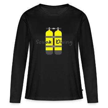Scuba diving - Women's Premium Organic Long Sleeve Shirt - black - Front - Julia (174cm)