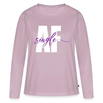Single How damned - Women's Premium Organic Long Sleeve Shirt - dusky pink - Front - Julia (174cm)