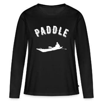 paddle - T-shirt manches longues Premium bio Femme - noir - Devant - Julia (174cm)
