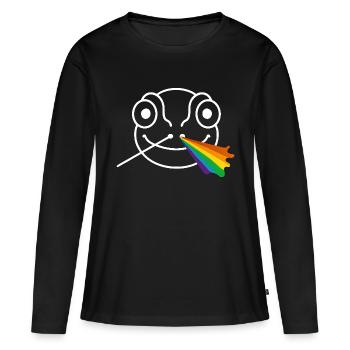 Chamäleon-Prisma - Frauen Premium Bio Langarmshirt - Schwarz - Vorne - Julia (174cm)
