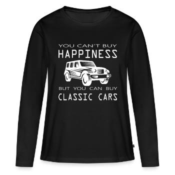 Voiture voiture - T-shirt manches longues Premium bio Femme - noir - Devant - Julia (174cm)