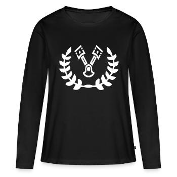 Voiture - T-shirt manches longues Premium bio Femme - noir - Devant - Julia (174cm)