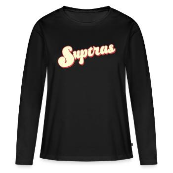 hooligan hools tribüne bloc 9a suptras ultras ventilateur - T-shirt manches longues Premium bio Femme - noir - Devant - Julia (174cm)