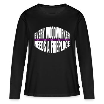 Idée cadeau d’anniversaire Idée cadeau cadeau - T-shirt manches longues Premium bio Femme - noir - Devant - Julia (174cm)