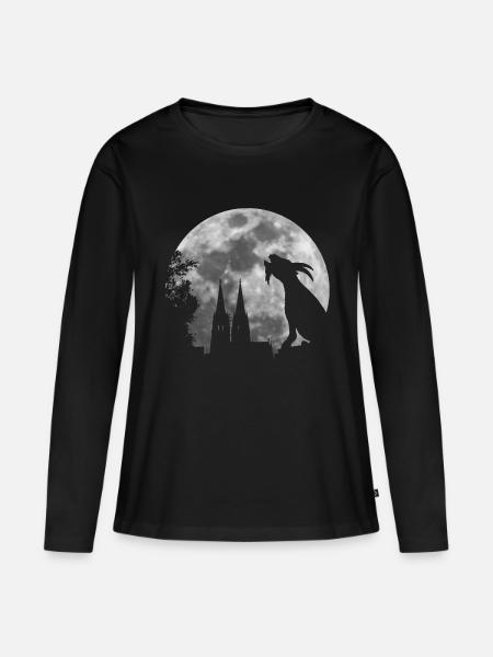 kölscher Bock Skyline Köln Fußball Geschenk - Frauen Premium Bio Langarmshirt - Schwarz