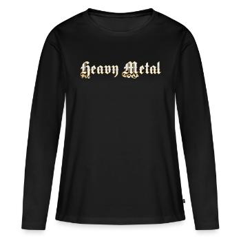 Heavy Metal Noble - Women's Premium Organic Long Sleeve Shirt - black - Front - Julia (174cm)