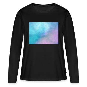 Space Rectangle - Women's Premium Organic Long Sleeve Shirt - black - Front - Julia (174cm)