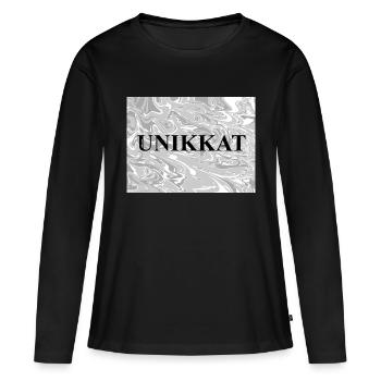 Unbenanntes Projekt 2 - Frauen Premium Bio Langarmshirt - Schwarz - Vorne - Julia (174cm)