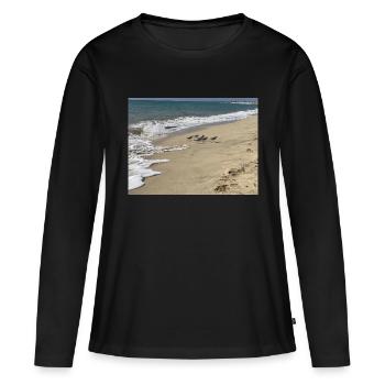 Run Bird run - Frauen Premium Bio Langarmshirt - Schwarz - Vorne - Julia (174cm)