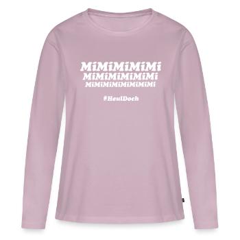 MiMiMiMiMi - Heul doch! - Frauen Premium Bio Langarmshirt - Altrosa - Vorne - Julia (174cm)