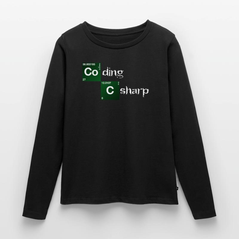 Coding Csharp T-shirt manches longues Premium bio Femme