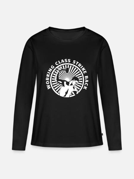 workingclass - Frauen Premium Bio Langarmshirt - Schwarz