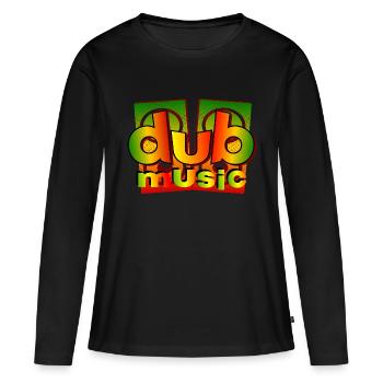 musique dub reggae - T-shirt manches longues Premium bio Femme - noir - Devant - Julia (174cm)