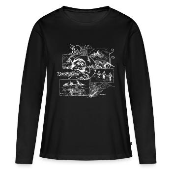 Gypaète barbu Berchtesgaden Watzmann - T-shirt manches longues Premium bio Femme - noir - Devant - Julia (174cm)