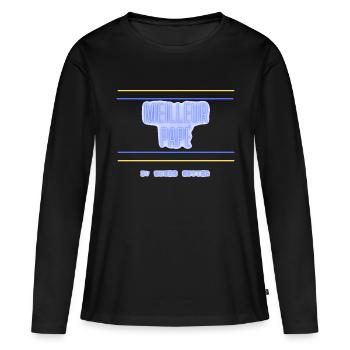 Meilleur PAPÉ - T-shirt manches longues Premium bio Femme - noir - Devant - Julia (174cm)