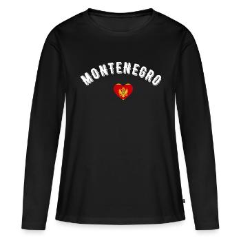 Montenegro - Women's Premium Organic Long Sleeve Shirt - black - Front - Julia (174cm)