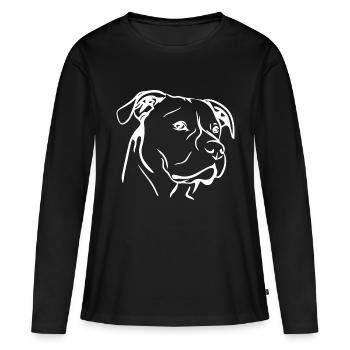 Hund Dog - Frauen Premium Bio Langarmshirt - Schwarz - Vorne - Julia (174cm)