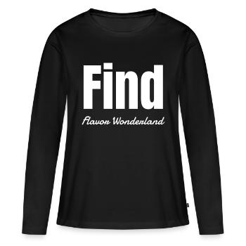 Une cuisine magique présente des découvertes passionnantes - T-shirt manches longues Premium bio Femme - noir - Devant - Julia (174cm)