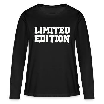 limited edition - Frauen Premium Bio Langarmshirt - Schwarz - Vorne - Julia (174cm)