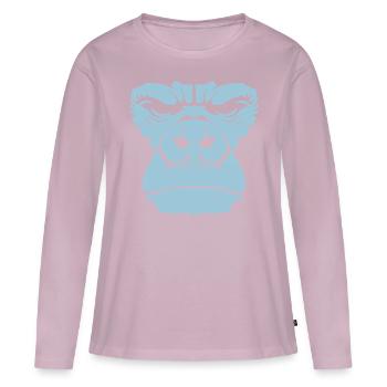Gorilla 1511 - Frauen Premium Bio Langarmshirt - Altrosa - Vorne - Julia (174cm)