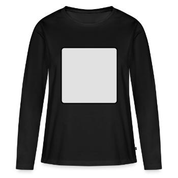 / Frame frames / / square / / rectangle / text - Women's Premium Organic Long Sleeve Shirt - black - Front - Julia (174cm)