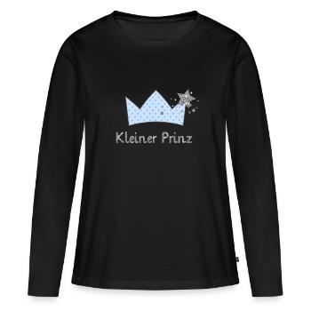 kleiner prinz - Frauen Premium Bio Langarmshirt - Schwarz - Vorne - Julia (174cm)