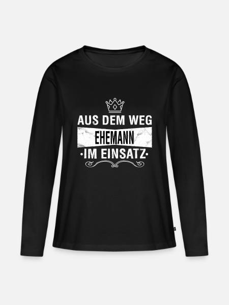 Ehemann - Frauen Premium Bio Langarmshirt - Schwarz
