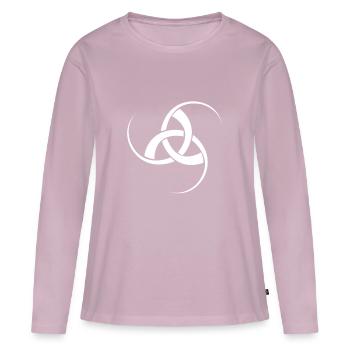 Triskell - Women's Premium Organic Long Sleeve Shirt - dusky pink - Front - Julia (174cm)