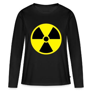 radioactive - T-shirt manches longues Premium bio Femme - noir - Devant - Julia (174cm)