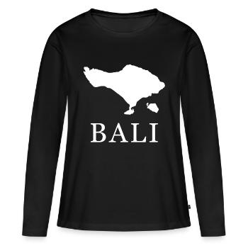 bali - T-shirt manches longues Premium bio Femme - noir - Devant - Julia (174cm)